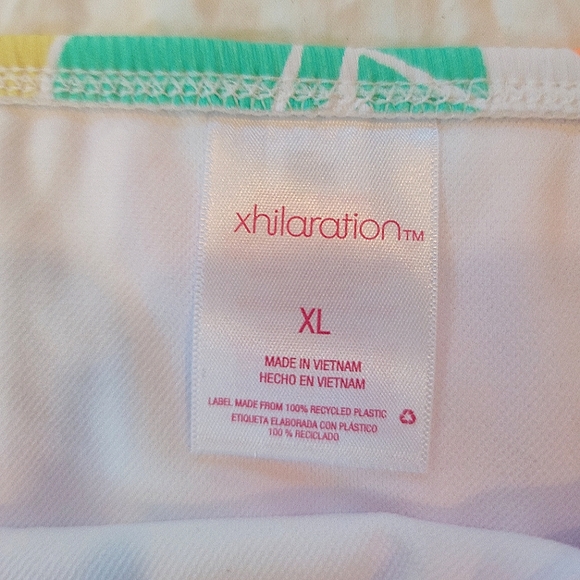 NWT Xhilaration Ribbed Bikini | Multicolored Tropical Print | Size XL - Picture 2 of 11